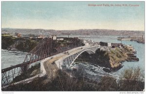 Bridge and Falls, St. John, New Brunswick, Canada, 10-20s