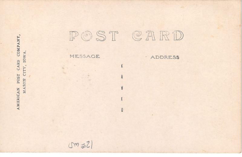 Dayton Iowa~Public School Building~Some Windows Open~c1910 RPPC Postcard