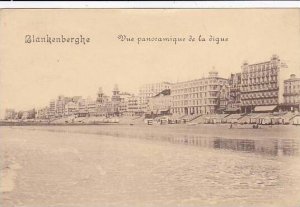 Belgium Blankenberge Vue panoramique de la digue 1919