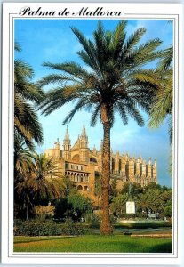 Postcard - Paseo Sagrera and the Cathedral, Mallorca Island - Palma, Spain