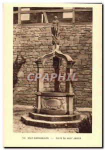 High Koenigsbourg- Wells Upper Garden-Old Postcard