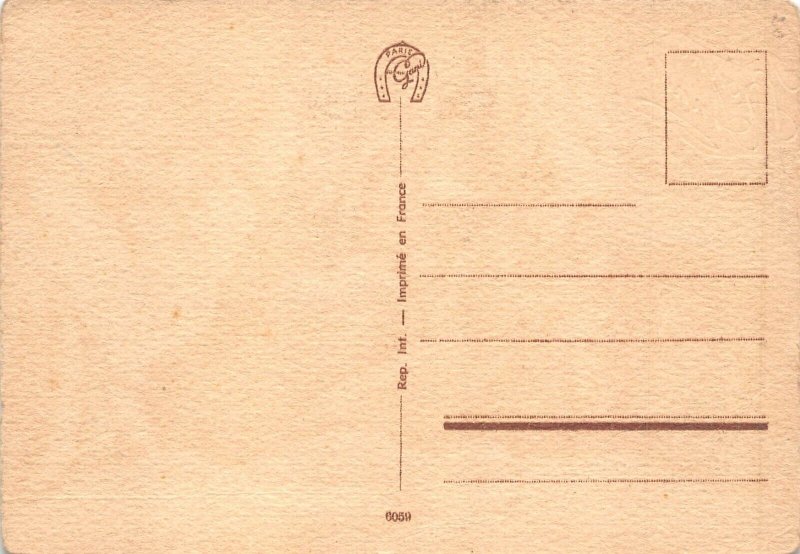 L405 New Year Greetings mountains snowy landscape postcard