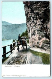 HARDANGER, NORWAY ~ Early Scene HORSE DRAWN Road ca 1900s UDB   Postcard