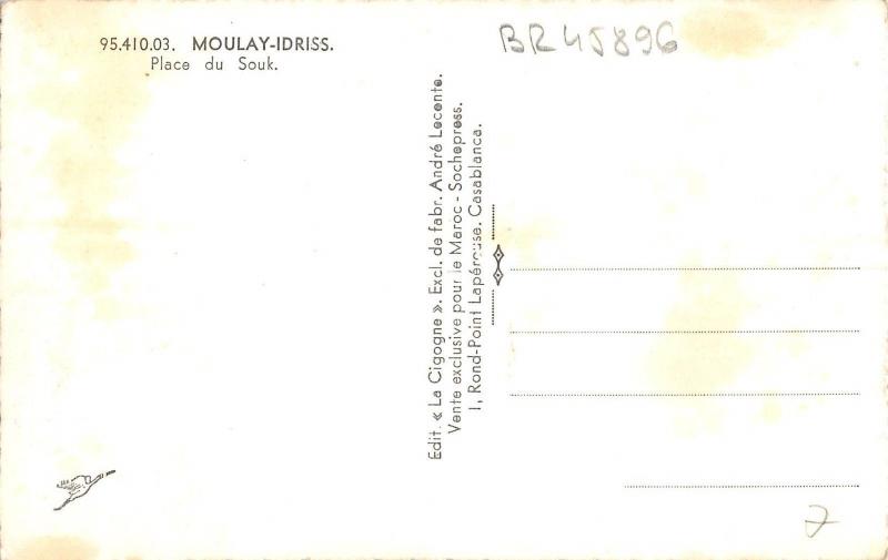 BR45896 Moulay idriss place du souk morocco