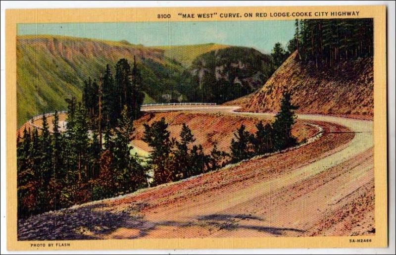 MT - Mae West Curve, Red Lodge-Cooke City Highway