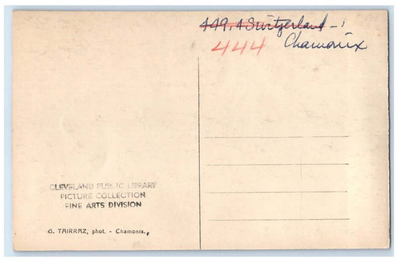 c1910 Chamonix The Sea of ​​Ice Houses Buildings France RPPC Photo Postcard