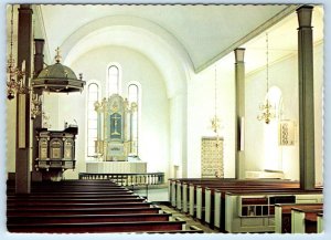 Tidaholms kyrka Interior SWEDEN 4x6 Postcard