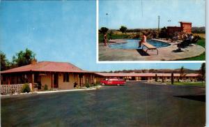 PASO ROBLES, CA California   SUBURBAN LODGE Hwy 101   c1950s  Roadside  Postcard