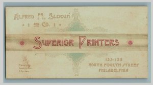 1870's-80's Engraved Superior Printers Alfred M. Slocum & Co. P197