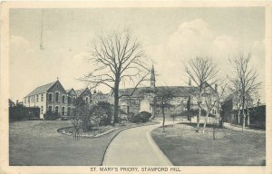 Postcard Europe UK England Stamford Hill St. Marys priory 1932