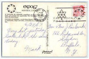 1967 Pavilion of Ethiopia Expo67 Montreal Quebec Canada Vintage Postcard 