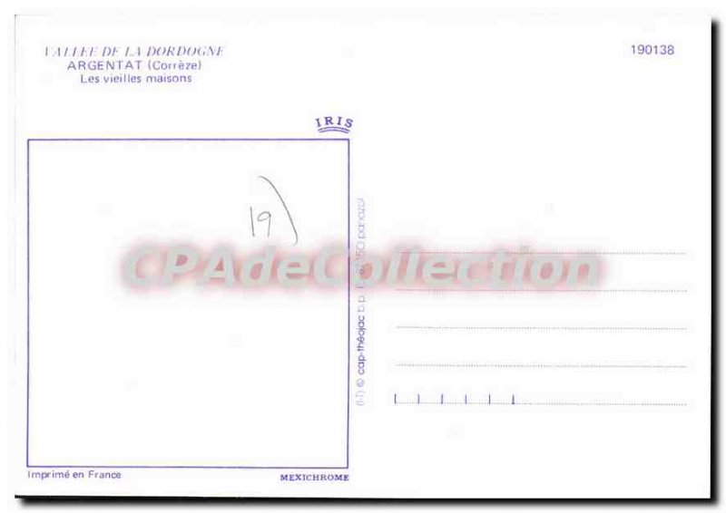 Postcard Modern Argentat Old Houses