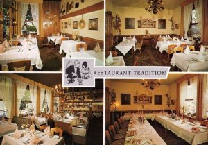 Bad Aachen Cafe Manfred Meisen Restaurant Tradition German Postcard