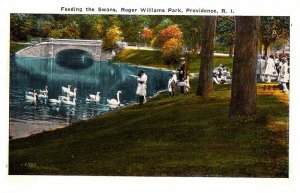 Postcard BRIDGE SCENE Providence Rhode Island RI AQ7981