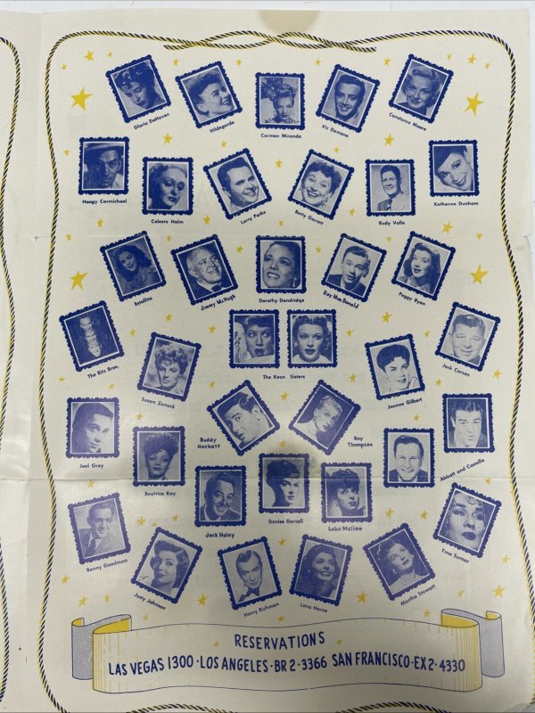 El Rancho Vegas Opera House Theatre Restaurant Program