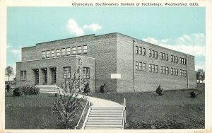 Postcard 1930s Weatherford Oklahoma Gymnasium Southwestern Institute 23-11625