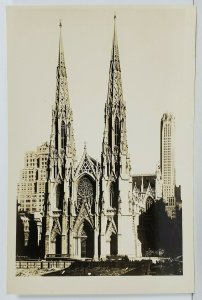 Rppc St. Patrick's Cathedral NYC Real Photo c1920's-30's Real Photo Postcard N15