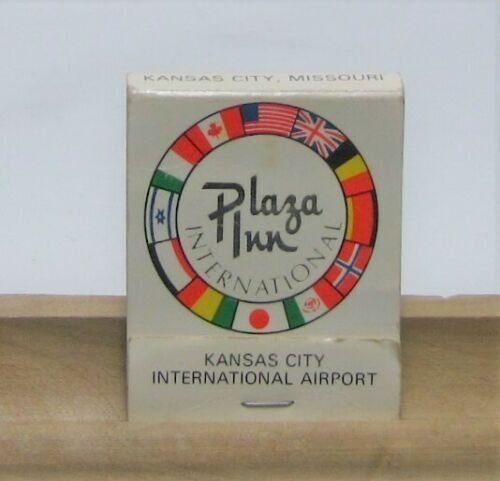 Plaza Inn International Kansas International Airport KC MO Vtg Matchbook Cover 