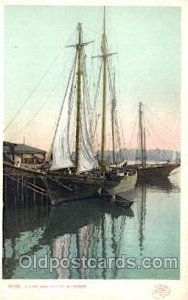 A Cape Ann Fishing Schooner Sailboat, Boats Unused light corner wear close to...