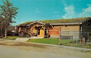 WHITEHORSE, YT Canada  MACBRIDE MUSEUM~YUKON HISTORY Logs & Sod Roof   Postcard