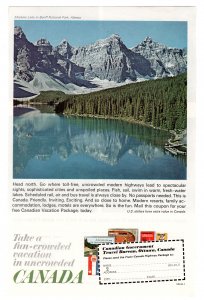 Canada Vacations - Vintage Ad 1960's (Canadian Travel Bureau)