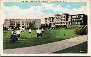 Rhode Island College Of Education Providence Vintage Postcard C204