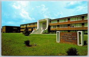 Vtg Fort Lee Virginia VA Mifflin Hall US Army Quartermaster School View Postcard