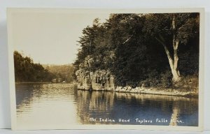 MN RPPC The Indian Head Taylors Falls Minnesota Postcard 019