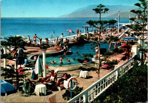 Italy Bordiohera San Marco Beach The Swimming Pool