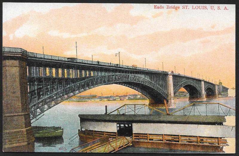 Eads Bridge St Louis Missouri Unused c1910s