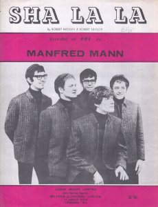 Sha La La Manfred Mann 1960s Sheet Music