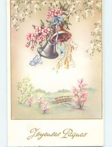 1960 Easter foreign BUTTERFLY FLYING AROUND THE BELLS HL9052