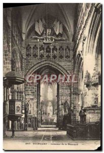 Postcard Old Guingamp Basilica Interior