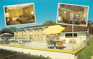ST LOUIS, Missouri MO   WESTWARD MOTEL Pool~Room~Lobby ROADSIDE  Chrome Postcard