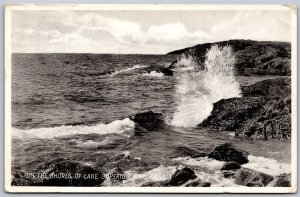 Postcard Lake Superior Ontario On The Shores Waves Crashing by CPR News Co. Dept