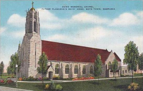 Nebraska Boys Town Dowd Memorial Chapel Father Flanagans Boys Home 1944