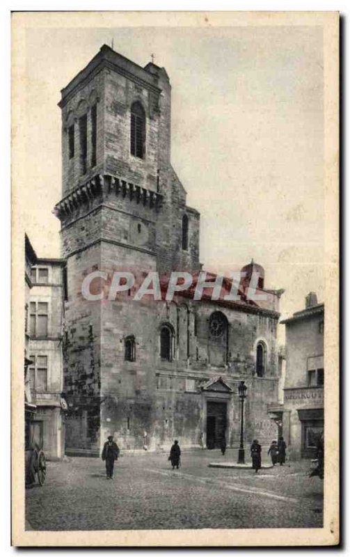 Old Postcard Nimes Gard La Cathedrale