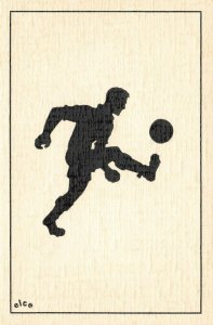 Nederlandsch Fabrikaat elce Soccer Football Postcard