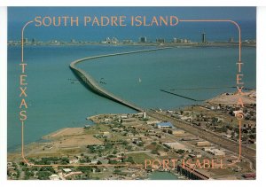 TX -  South Padre Island, Port Isabel. Aerial View        (4x6)