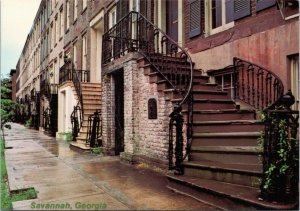 postcard Savannah GA - Gordon Row