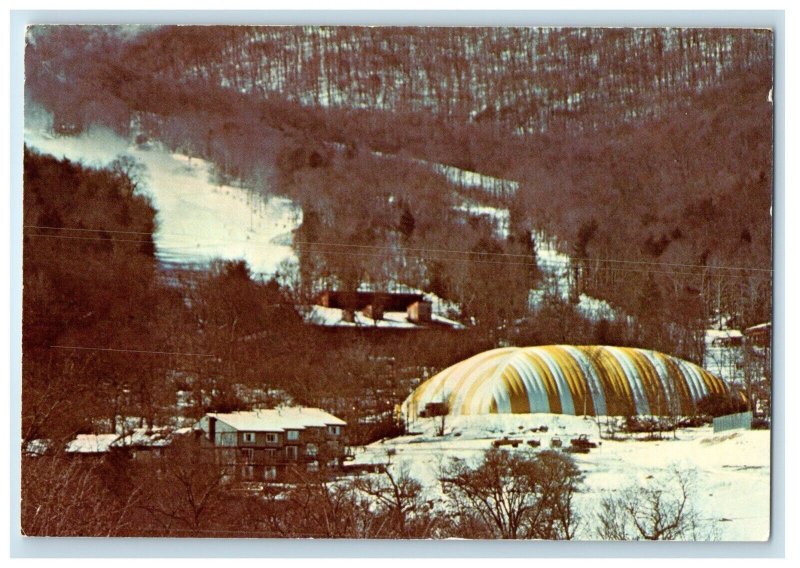 View Of Sugar Mountain Snow Lake Country House Elk North Carolina NC Postcard
