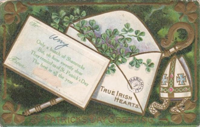 Saint Patrick's Day With Letter 1911