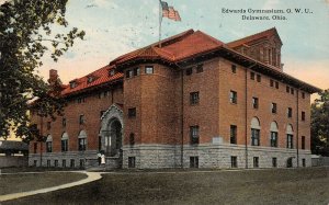 LP92    Delaware Ohio O.W.U. Gym  Postcard  