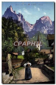 Old Postcard Tirol Folklore