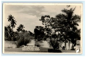 Balneario San Jose Del Lago Mayajigua Cuba Real Photo RPPC Postcard (G25)