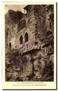 Old Postcard Niederbronn Les Bains From Ruins Wasenbourg