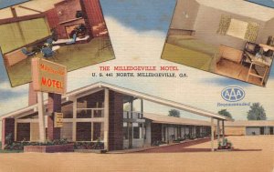 Milledgeville Georgia The Milledgeville Motel Vintage Postcard AA58630