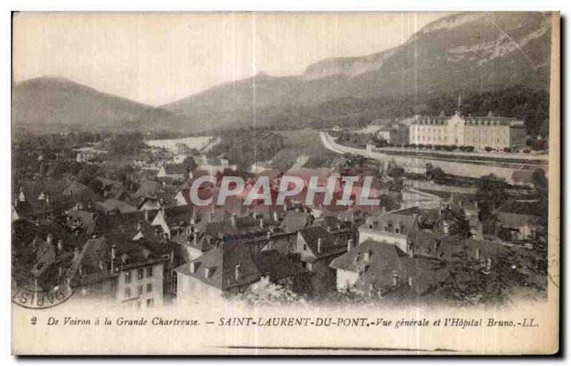 Old Postcard From Voiron has the Grande Chartreuse Saint Lawrence Pon General...