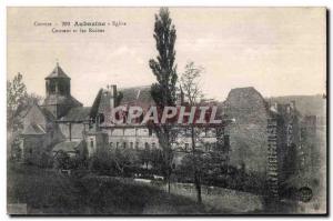 Old Postcard Correze Aubazine Church Convent and Ruins