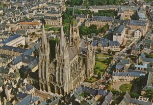 France Postcard - Aerial View of Bayeux (Calvados)   RRR340